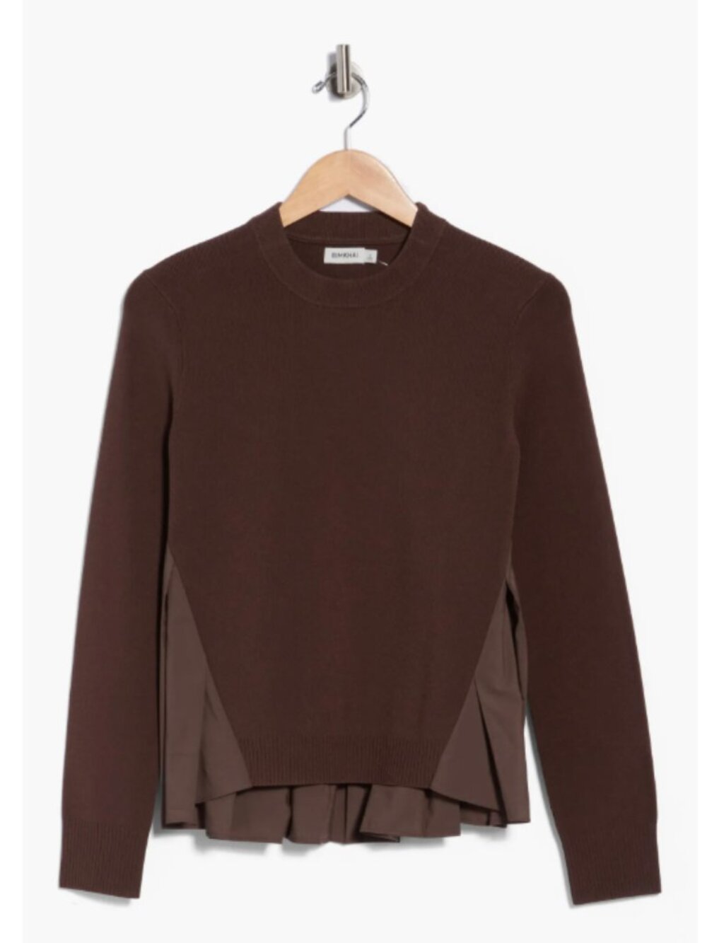 NWT Simkhai Elanore Mixed Media Pleated Top Size XL